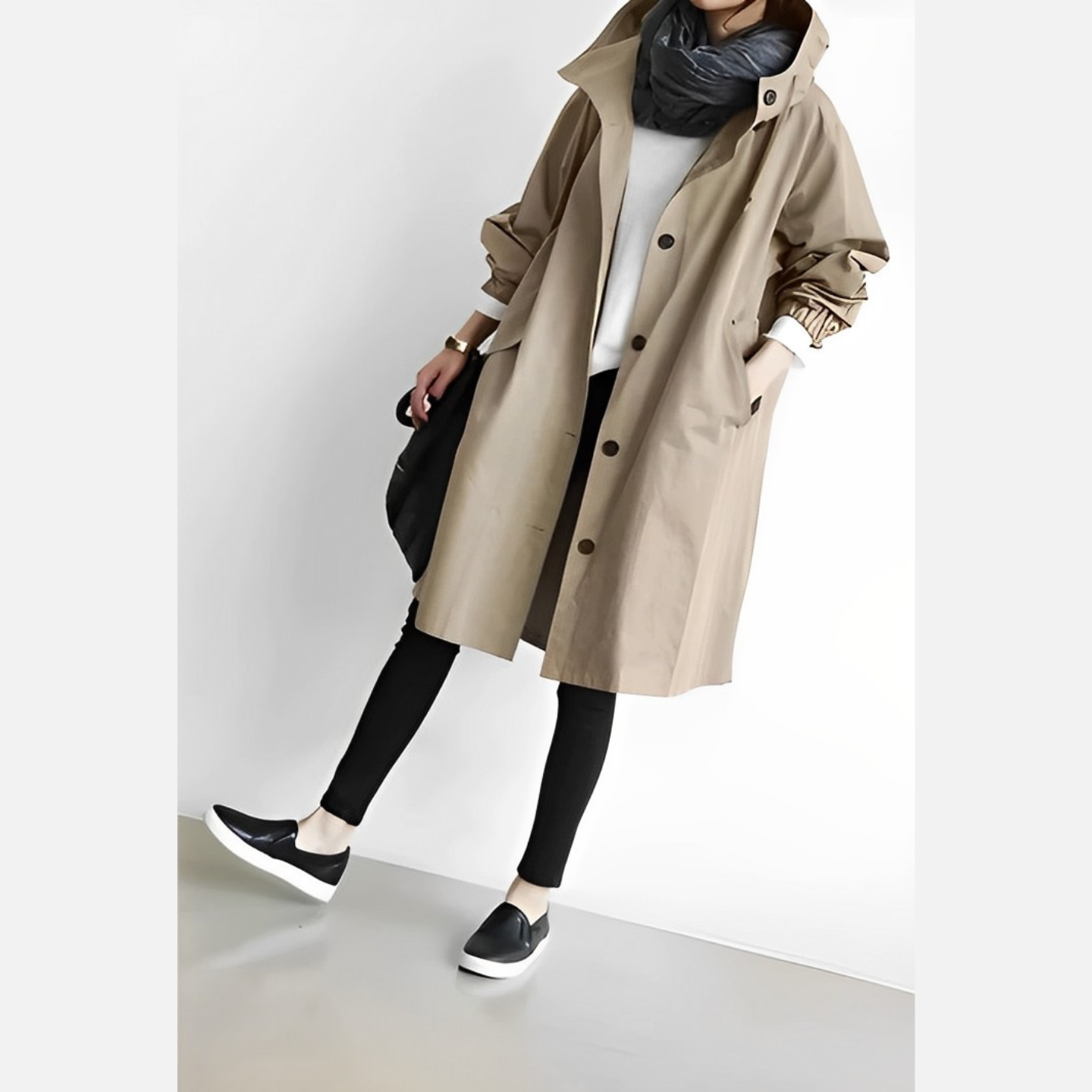 Ayrin - Women’s Long Hooded Windbreaker Jacket