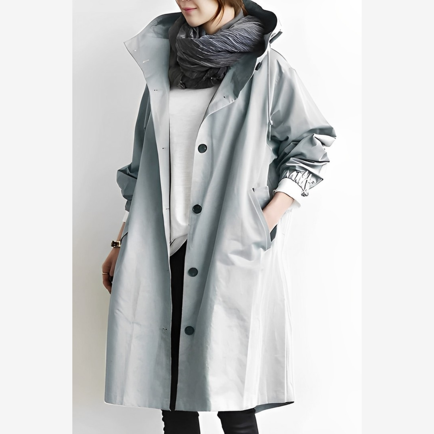 Ayrin - Women’s Long Hooded Windbreaker Jacket