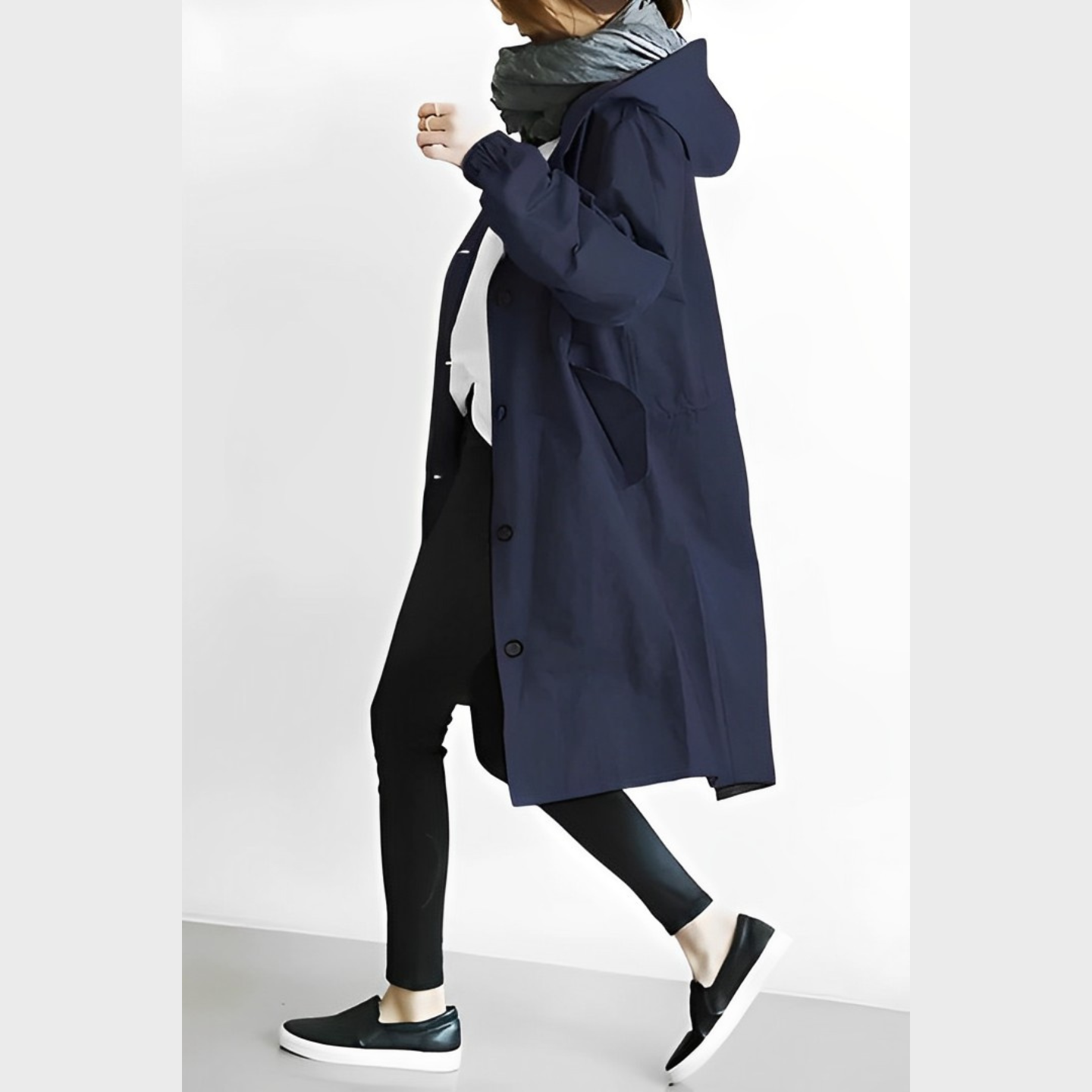 Ayrin - Women’s Long Hooded Windbreaker Jacket