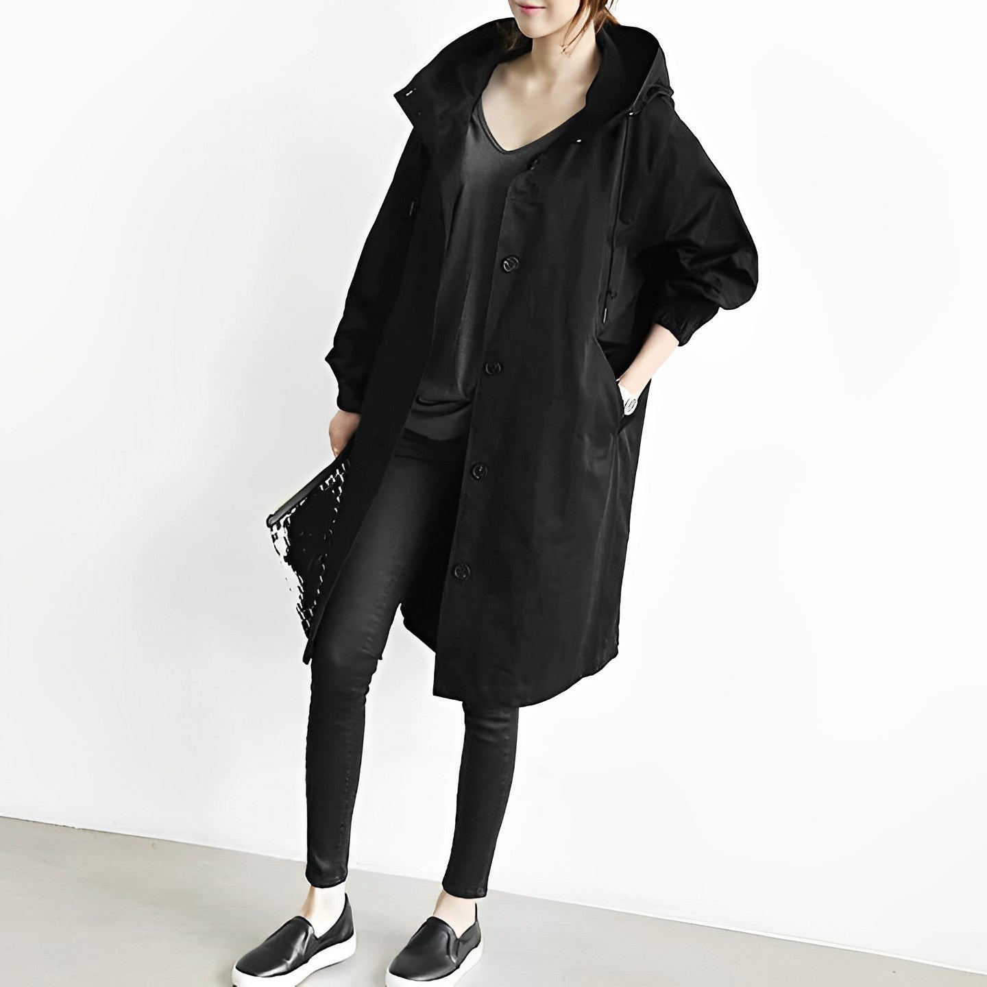 Ayrin - Women’s Long Hooded Windbreaker Jacket