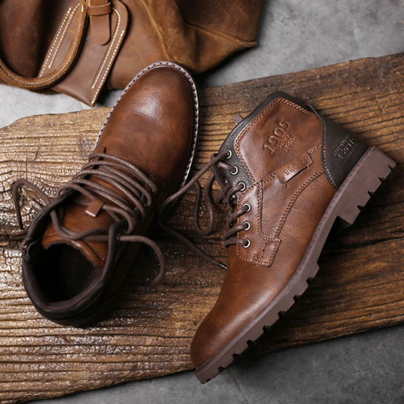 Hermann - Men’s Classic Leather Ankle Boots