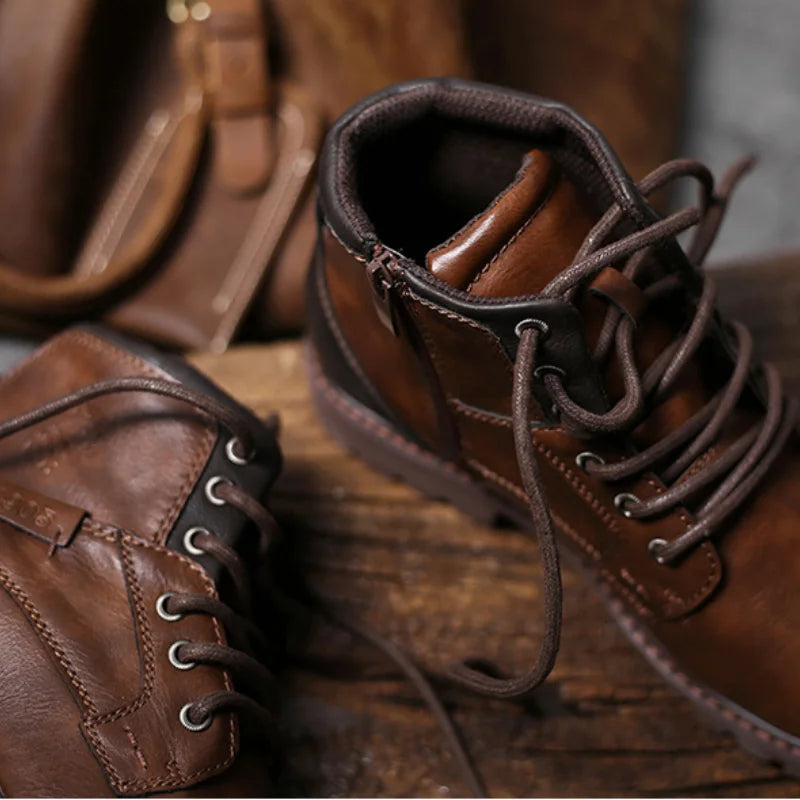Hermann - Men’s Classic Leather Ankle Boots
