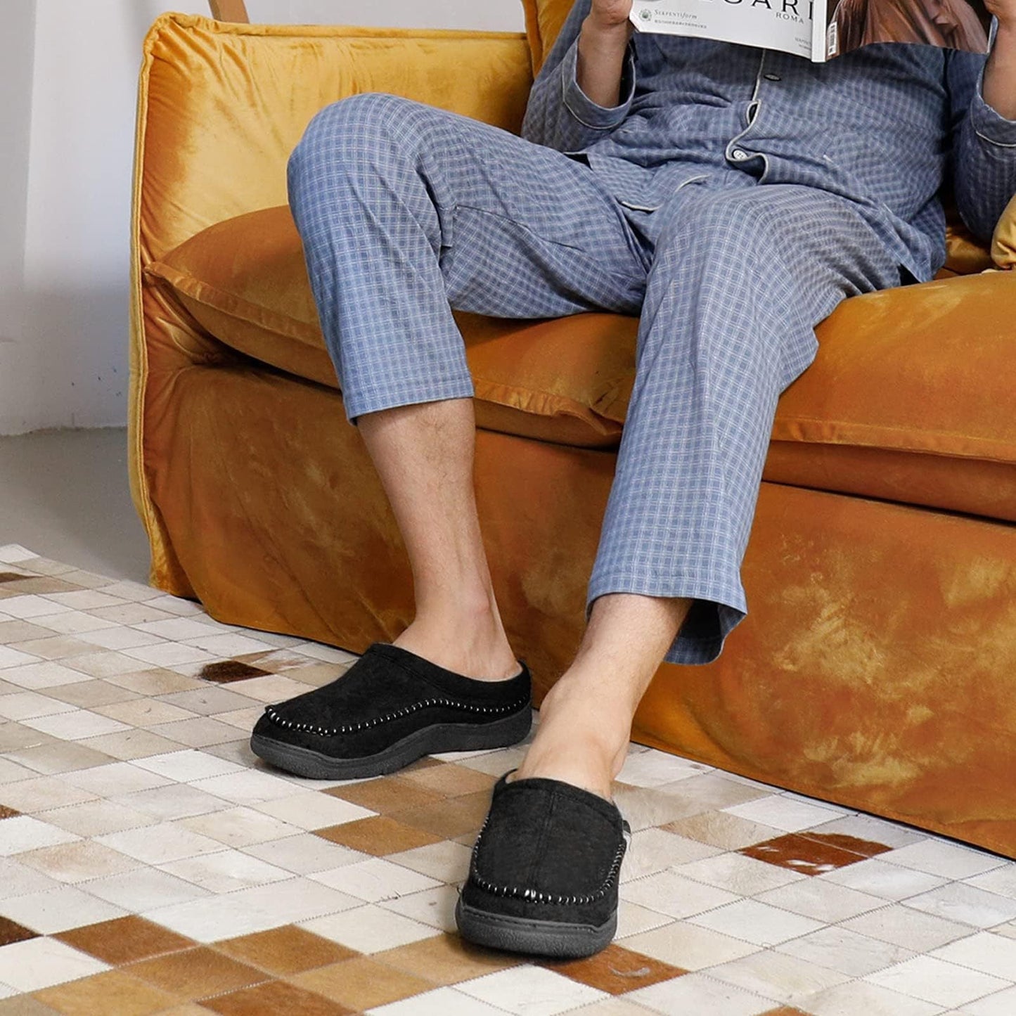 Archie - Men’s Soft Slip-On Slippersv