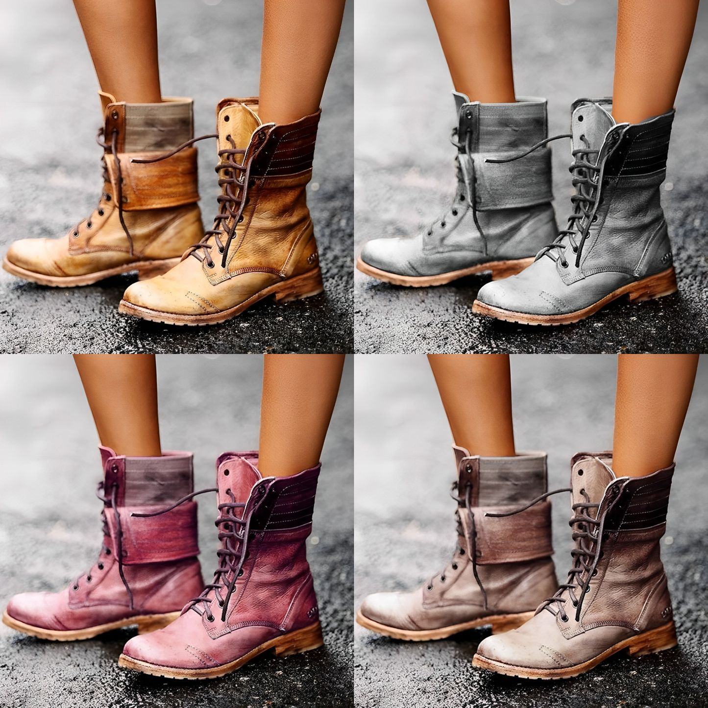 Afia - Women’s Durable Leather Ankle Boots