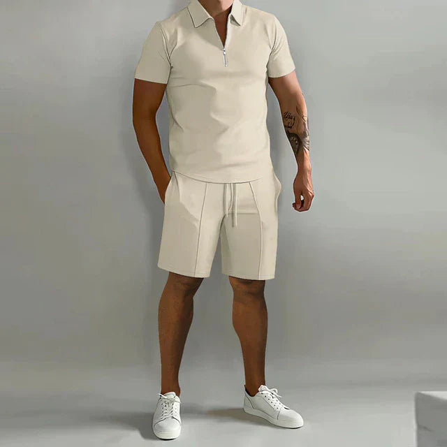 Aidan - Men’s Two-Piece Polo and Shorts Set