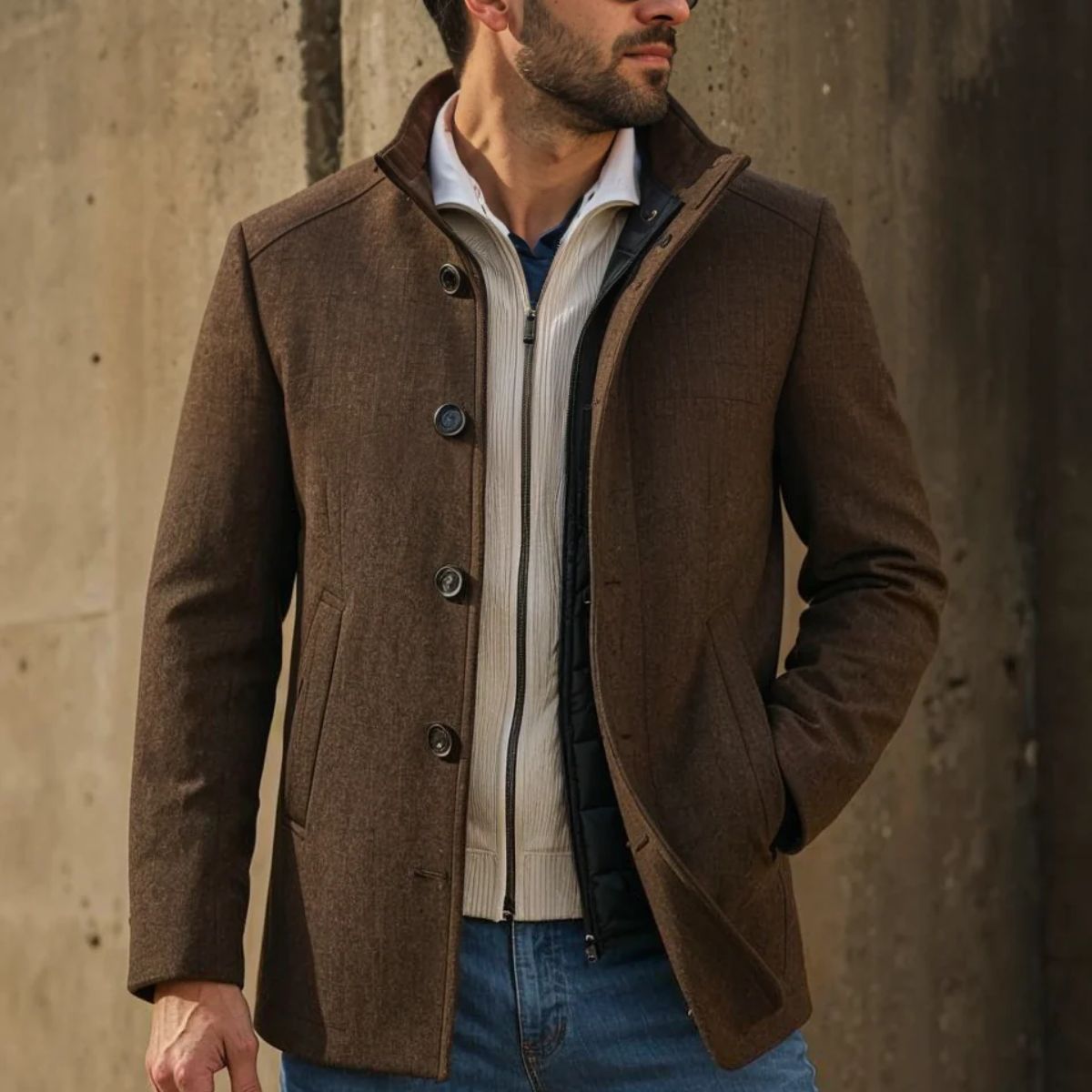 Bernard - Men’s Classic Wool Winter Overcoat