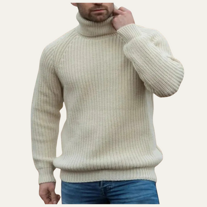 Jonas - Men’s Chunky Wool Turtleneck Jumper