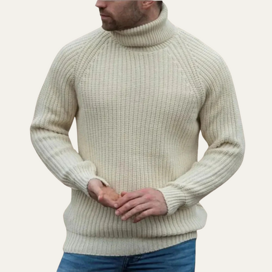 Jonas - Men’s Chunky Wool Turtleneck Jumper