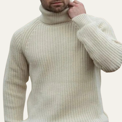 Jonas - Men’s Chunky Wool Turtleneck Jumper