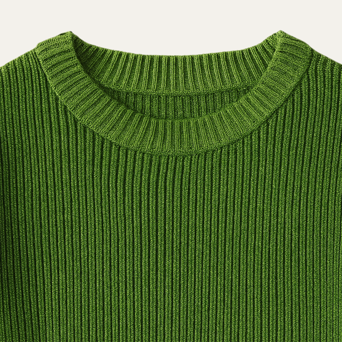 Bradley - Men’s Merino Wool Ribbed O-Neck Jumper