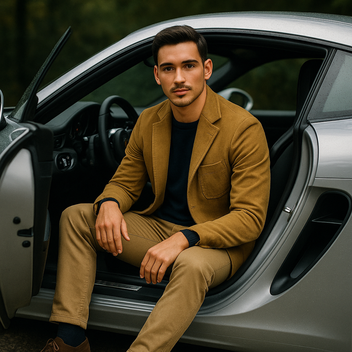 Blake - Men’s Cotton Blazer Style Windbreaker