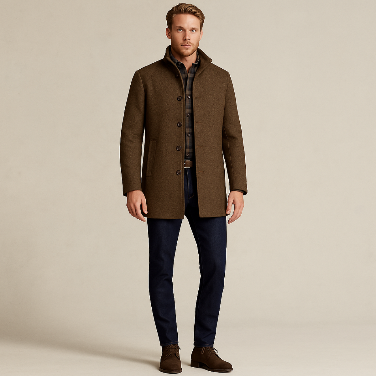 Bernard - Men’s Classic Wool Winter Overcoat