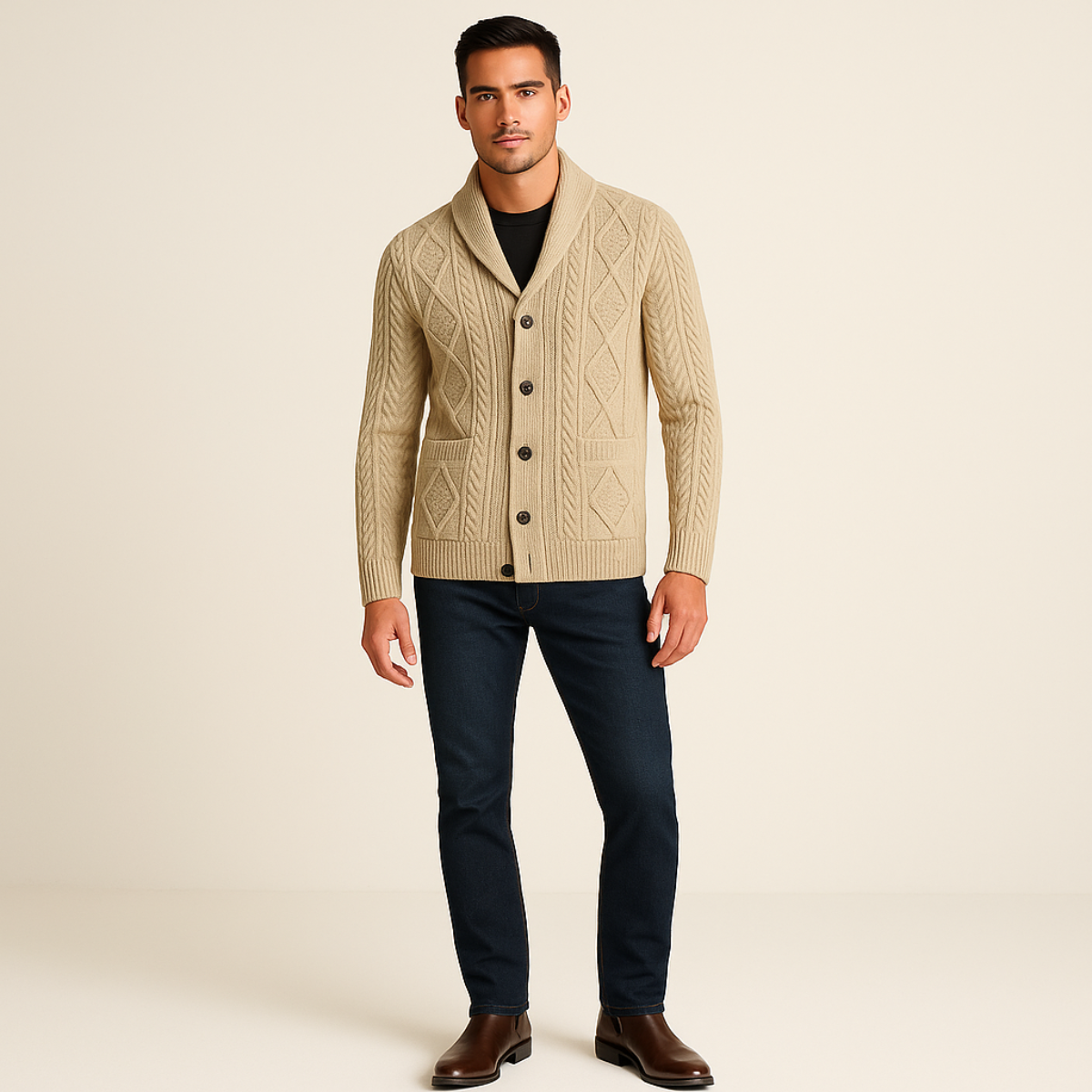 Ben - Men’s Winchester Cashmere Cardigan