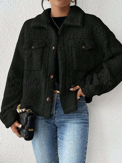 Cozy Polo Collar Jacket