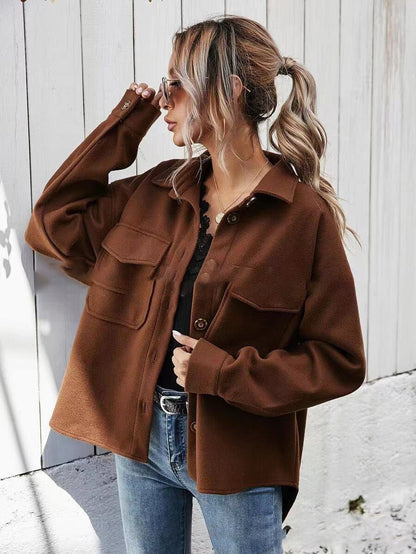 Classic Woolen Button-Up Shirt