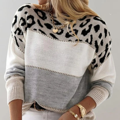 Caroline - Women’s Leopard Print Sweater