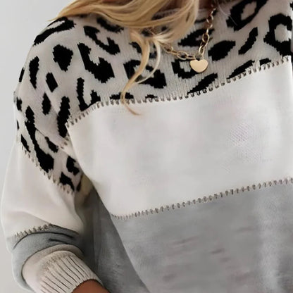 Caroline - Women’s Leopard Print Sweater
