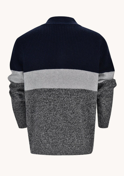 Colin - Men’s Colour Block Knitted Jumper