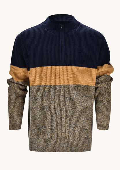 Colin - Men’s Colour Block Knitted Jumper