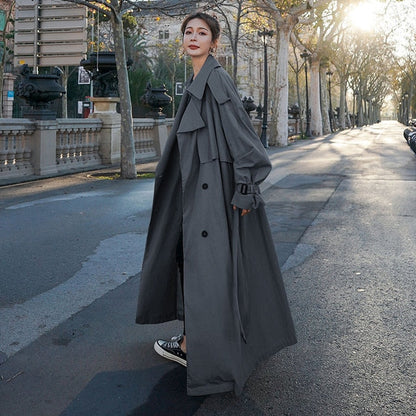 Diana - Women’s Elegant Loose-Fit Trench Coat