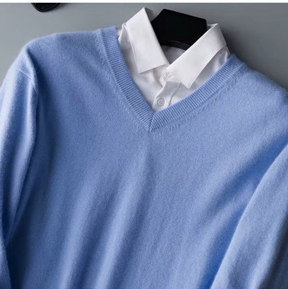 Anthony - Men’s Cashmere V-Neck Sweater