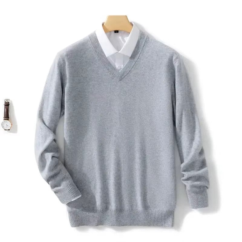 Anthony - Men’s Cashmere V-Neck Sweater