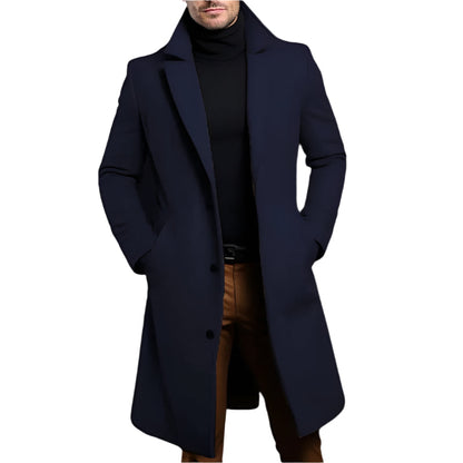 Billy - Men’s Classic Mid Length Coat
