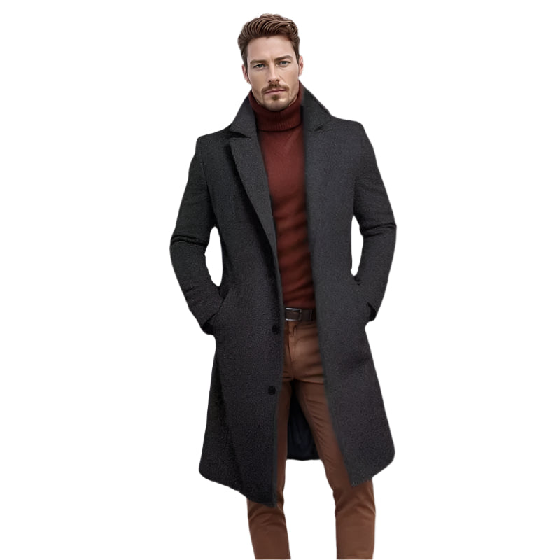 Billy - Men’s Classic Mid Length Coat