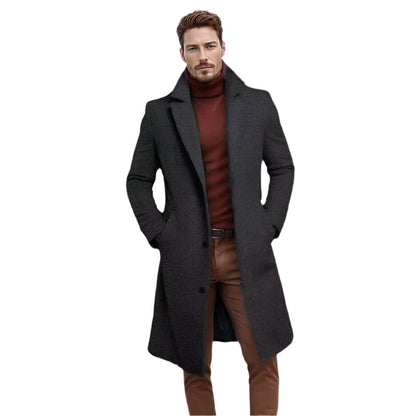 Billy - Men’s Classic Mid Length Coat