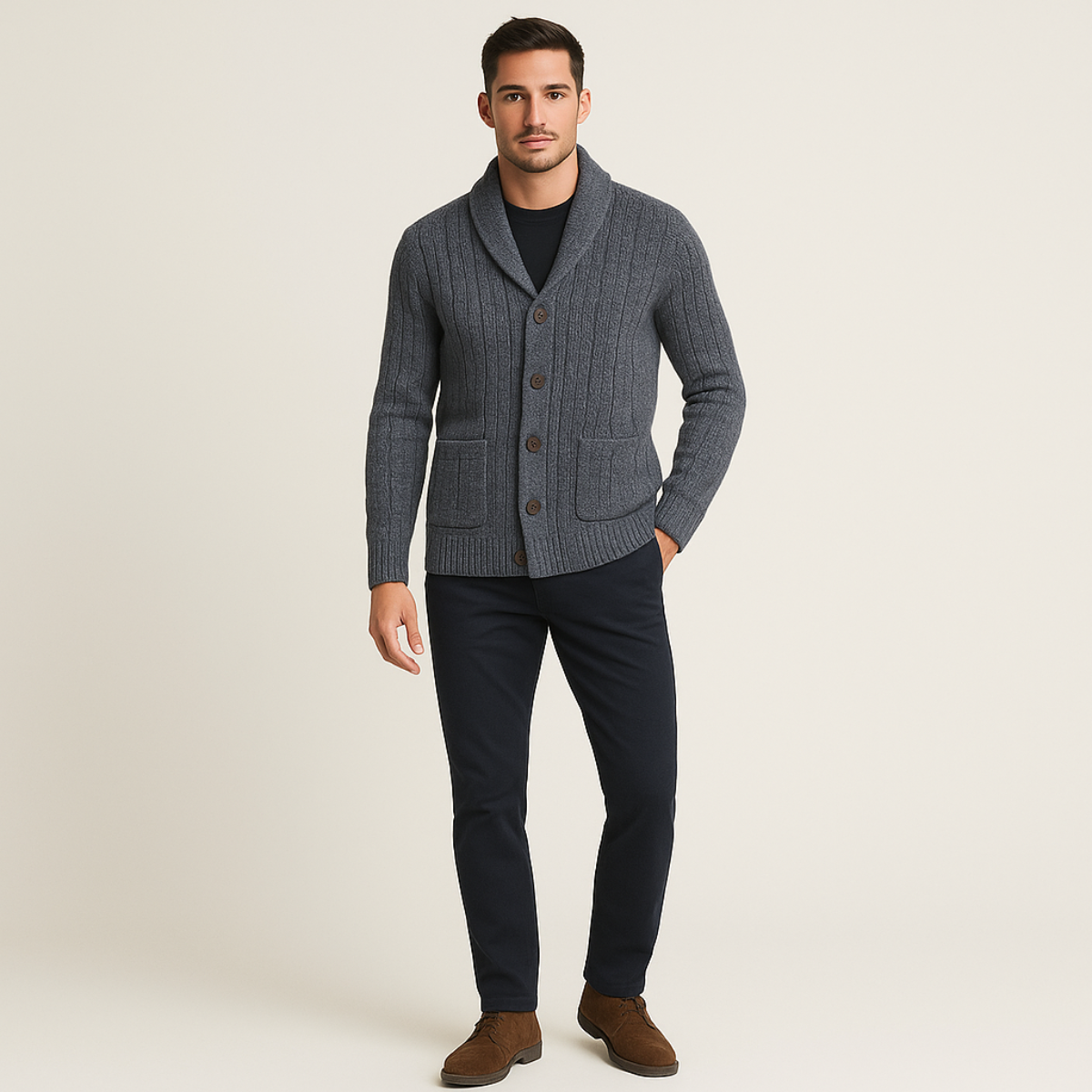 Ben - Men’s Winchester Cashmere Cardigan