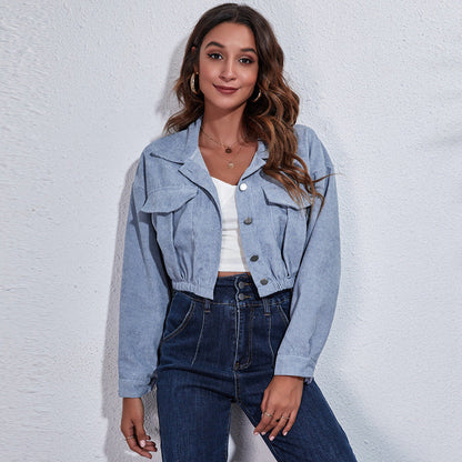 Chic Corduroy Short Coat