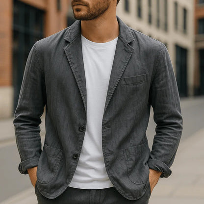 Bryan - Men’s Linen Summer Wedding Blazer
