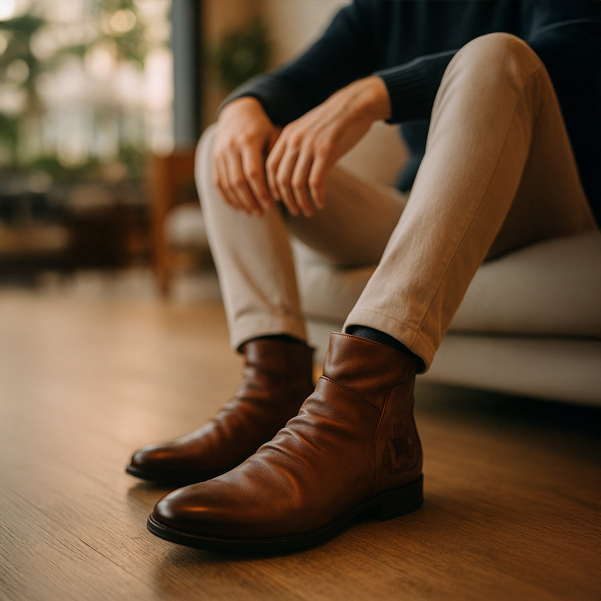 Bruce - Men’s Handmade Luxury Leather Chelsea Boots