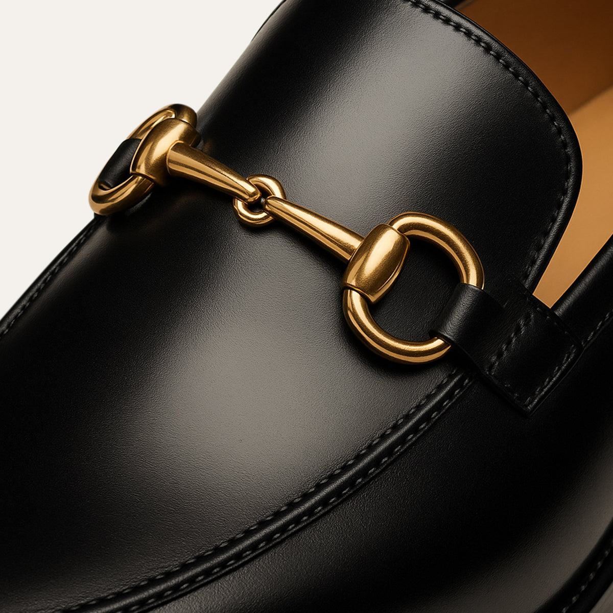 Jochen - Men’s Black Leather Horsebit Loafers