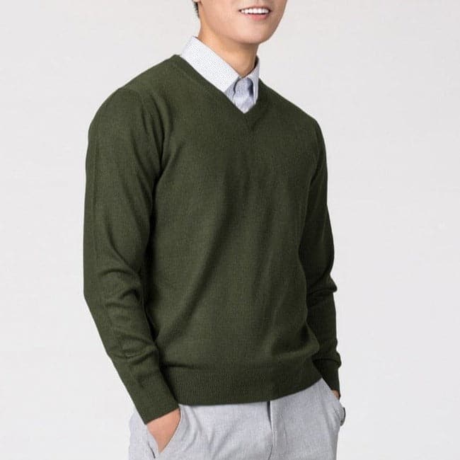 Anthony - Men’s Cashmere V-Neck Sweater