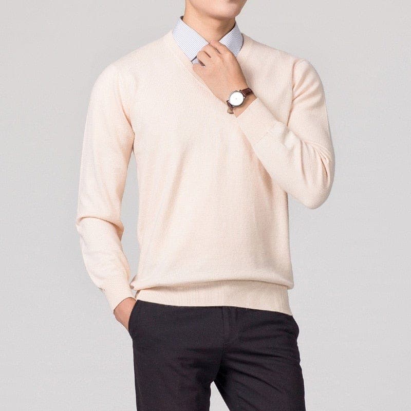 Anthony - Men’s Cashmere V-Neck Sweater