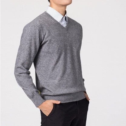 Anthony - Men’s Cashmere V-Neck Sweater