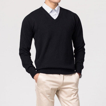 Anthony - Men’s Cashmere V-Neck Sweater