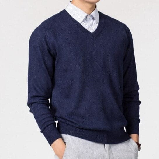 Anthony - Men’s Cashmere V-Neck Sweater