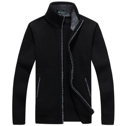 Alex – Thick Fleece-Lined Men’s Knit Cardigan